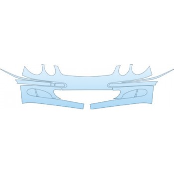PAINT PROTECTION KIT - 2003 MERCEDES-BENZ E-CLASS E500 BASE MODEL BUMPER KIT - PRECUT PPF CLEAR BRA WRAP