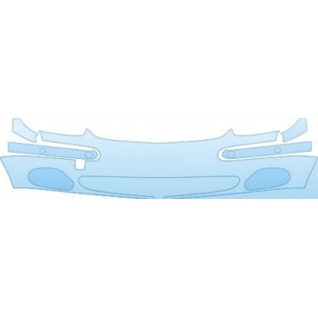 PAINT PROTECTION KIT - 2002 MERCEDES-BENZ S-CLASS S600 BUMPER - PRECUT PPF CLEAR BRA WRAP
