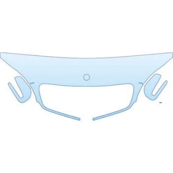 PAINT PROTECTION KIT - 2000 MERCEDES-BENZ S-CLASS S500 HOOD AND MIRRORS. - PRECUT PPF CLEAR BRA WRAP