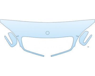 PAINT PROTECTION KIT - 2002 MERCEDES-BENZ S-CLASS S600 HOOD AND MIRRORS. - PRECUT PPF CLEAR BRA WRAP