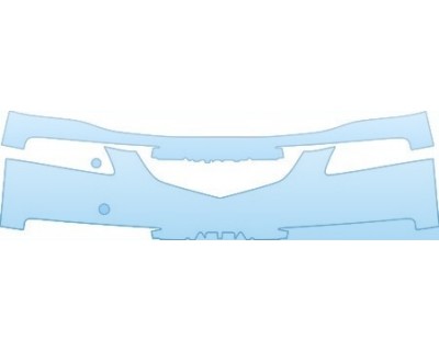 PAINT PROTECTION KIT - 2004 ACURA TL BASE MODEL SHORT BUMPER (LESS COVERAGE) - PRECUT PPF CLEAR BRA WRAP