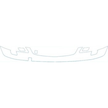 PAINT PROTECTION KIT - 2008 MERCEDES-BENZ S 550 SPORT UPPER BUMPER (WITH WASHERS) KIT - PRECUT PPF CLEAR BRA WRAP