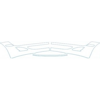 PAINT PROTECTION KIT - 2009 MERCEDES-BENZ S 550 BASE LOWER BUMPER KIT - PRECUT PPF CLEAR BRA WRAP