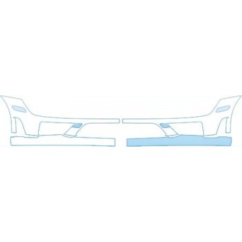 PAINT PROTECTION KIT - 2008 MERCEDES-BENZ S 65 AMG BASE LOWER BUMPER KIT - PRECUT PPF CLEAR BRA WRAP