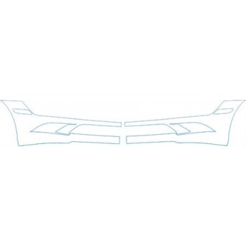 PAINT PROTECTION KIT - 2009 MERCEDES-BENZ S 600 SPORT LOWER BUMPER(SPORT) KIT - PRECUT PPF CLEAR BRA WRAP