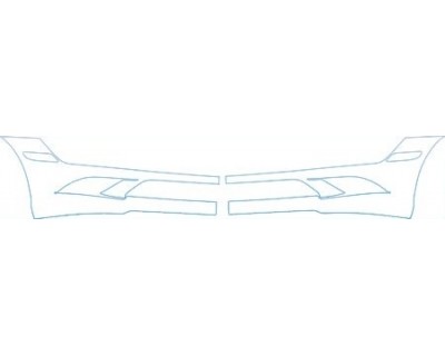 PAINT PROTECTION KIT - 2009 MERCEDES-BENZ S 600 SPORT LOWER BUMPER(SPORT) KIT - PRECUT PPF CLEAR BRA WRAP