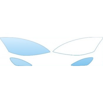 2009 MERCEDES-BENZ S 600 BASE Headlights Fog Lights Kit - PRECUT PPF CLEAR BRA WRAP