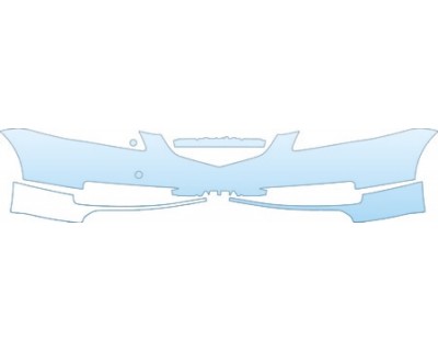 PAINT PROTECTION KIT - 2004 ACURA TL AERO PACKAGE BUMPER WITH AIR DAM - PRECUT PPF CLEAR BRA WRAP