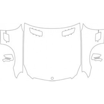 2012 MERCEDES-BENZ SL 550 Full Hood Fender Mirror Kit