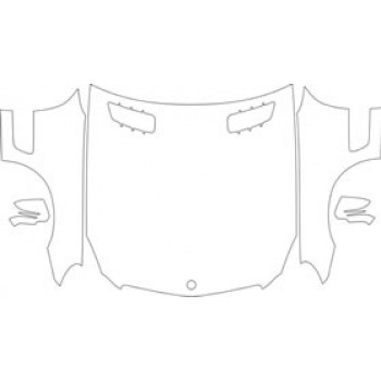 2012 MERCEDES-BENZ SL 63 AMG  Full Hood Fender Mirror Kit