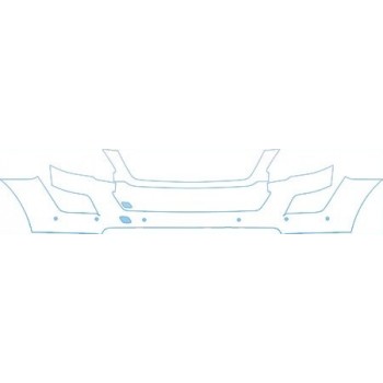 PAINT PROTECTION KIT - 2010 MERCEDES-BENZ ML 350 BASE BUMPER WITH SENSORS KIT - PRECUT PPF CLEAR BRA WRAP