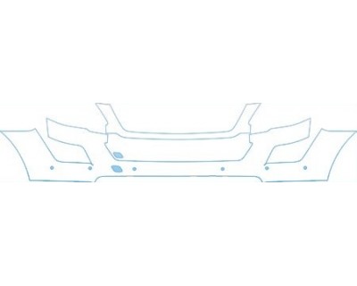 PAINT PROTECTION KIT - 2010 MERCEDES-BENZ ML 350 BASE BUMPER WITH SENSORS KIT - PRECUT PPF CLEAR BRA WRAP