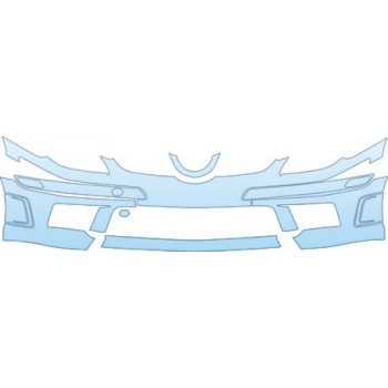PAINT PROTECTION KIT - 2010 MERCEDES-BENZ SLK 55 AMG ROADSTER BUMPER KIT - PRECUT PPF CLEAR BRA WRAP