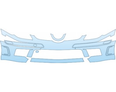 PAINT PROTECTION KIT - 2009 MERCEDES-BENZ SLK 300 ROADSTER BUMPER KIT - PRECUT PPF CLEAR BRA WRAP