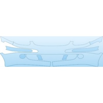 PAINT PROTECTION KIT - 2000 MERCEDES-BENZ SLK-CLASS SLK230 BASE MODEL BUMPER - PRECUT PPF CLEAR BRA WRAP