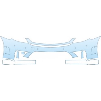 PAINT PROTECTION KIT - 2009 MERCEDES-BENZ CL 65 AMG BASE BUMPER WITH SENSORS KIT - PRECUT PPF CLEAR BRA WRAP