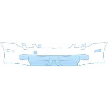 PAINT PROTECTION KIT - 2007 MERCEDES-BENZ CLS 63 AMG AMG SPORT BUMPER KIT - PRECUT PPF CLEAR BRA WRAP