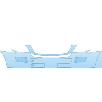 PAINT PROTECTION KIT - 2006 MERCEDES-BENZ GL 450 BUMPER (PLATE CUT OUT) KIT - PRECUT PPF CLEAR BRA WRAP