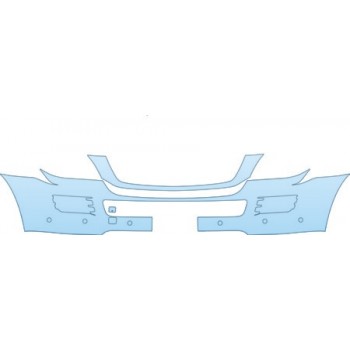 PAINT PROTECTION KIT - 2006 MERCEDES-BENZ GL 320 BUMPER (SENSORS PLATE CUT OUT) KIT - PRECUT PPF CLEAR BRA WRAP