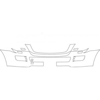 2007 MERCEDES-BENZ GL 550 Bumper With Washers And Plate Cut Out Kit