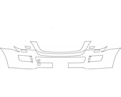 2007 MERCEDES-BENZ GL 550 Bumper With Washers And Plate Cut Out Kit