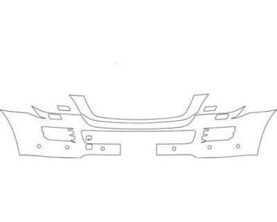 2008 MERCEDES-BENZ GL 320 Bumper With Washers Sensors And Plate Cut Out Kit