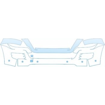 PAINT PROTECTION KIT - 2008 MERCEDES-BENZ GL 550 BUMPER WITH SENSORS KIT - PRECUT PPF CLEAR BRA WRAP