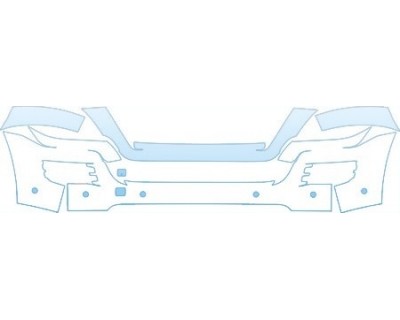 PAINT PROTECTION KIT - 2008 MERCEDES-BENZ GL 550 BUMPER WITH SENSORS KIT - PRECUT PPF CLEAR BRA WRAP