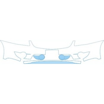 PAINT PROTECTION KIT - 2008 MITSUBISHI GALANT BASE BUMPER (PLATE CUT OUT) KIT - PRECUT PPF CLEAR BRA WRAP