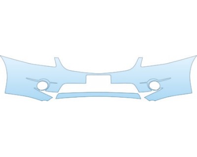 PAINT PROTECTION KIT - 2007 MITSUBISHI GALANT RALLIART BUMPER (PLATE CUT OUT) KIT - PRECUT PPF CLEAR BRA WRAP