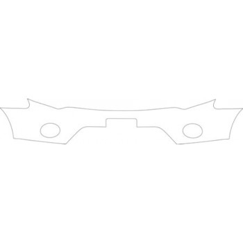 2009 MITSUBISHI OUTLANDER LS  Bumper With Plate Cut Out Kit