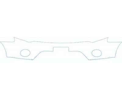 PAINT PROTECTION KIT - 2008 MITSUBISHI OUTLANDER XLS BUMPER WITH PLATE CUT OUT KIT - PRECUT PPF CLEAR BRA WRAP