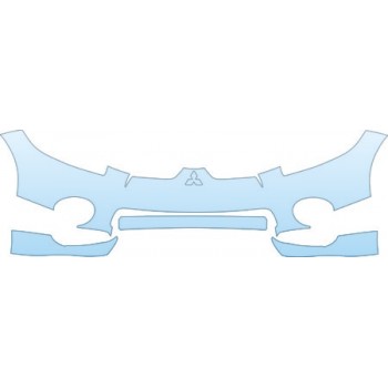 PAINT PROTECTION KIT - 2007 MITSUBISHI ECLIPSE SPYDER GT AERO BUMPER KIT - PRECUT PPF CLEAR BRA WRAP