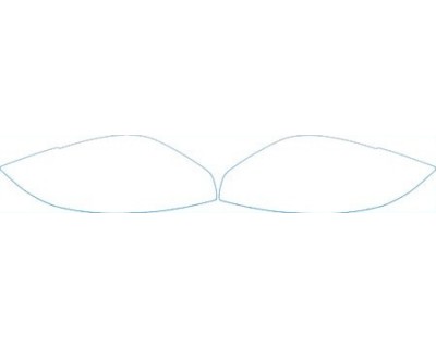 PAINT PROTECTION KIT - 2009 MITSUBISHI ECLIPSE SPYDER GS HEADLIGHTS KIT - PRECUT PPF CLEAR BRA WRAP
