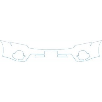 PAINT PROTECTION KIT - 2010 MITSUBISHI ENDEAVOR SE  UPPER BUMPER (PLATE CUT OUT) KIT - PRECUT PPF CLEAR BRA WRAP