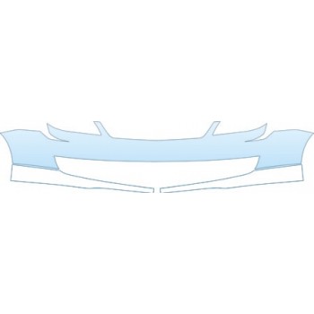 PAINT PROTECTION KIT - 2007 MITSUBISHI LANCER RALLIART BUMPER KIT - PRECUT PPF CLEAR BRA WRAP
