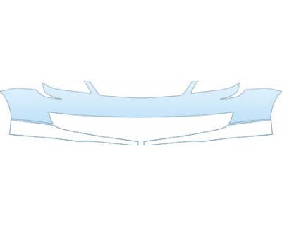 PAINT PROTECTION KIT - 2006 MITSUBISHI LANCER RALLIART BUMPER KIT - PRECUT PPF CLEAR BRA WRAP