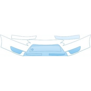 PAINT PROTECTION KIT - 2009 MITSUBISHI LANCER RALLIART BUMPER(RALLIART) KIT - PRECUT PPF CLEAR BRA WRAP