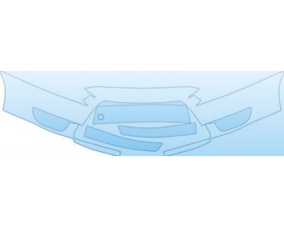 PAINT PROTECTION KIT - 2009 MITSUBISHI LANCER RALLIART BUMPER(RALLIART 30 INCH) KIT - PRECUT PPF CLEAR BRA WRAP