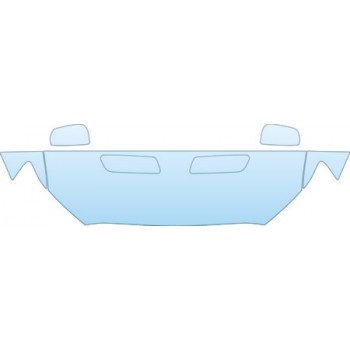 2009 MITSUBISHI LANCER RALLIART  Hood Fender Mirror(ralliart) Kit - PRECUT PPF CLEAR BRA WRAP