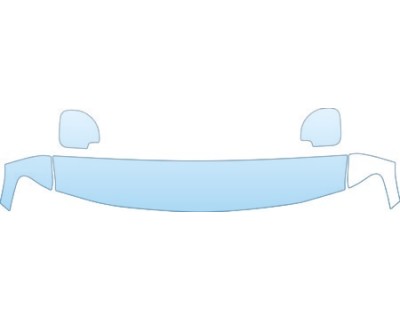 PAINT PROTECTION KIT - 2005 MITSUBISHI MONTERO RALLIART HOOD FENDER AND MIRROR KIT - PRECUT PPF CLEAR BRA WRAP
