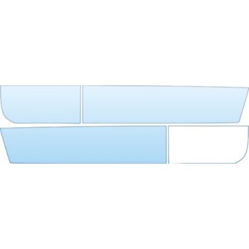 PAINT PROTECTION KIT - 2008 MITSUBISHI RAIDER EXTENDED CAB LS DOORS KIT - PRECUT PPF CLEAR BRA WRAP