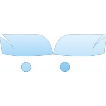 2008 MITSUBISHI RAIDER EXTENDED CAB DURO CROSS Headlights Fog Lights Kit - PRECUT PPF CLEAR BRA WRAP