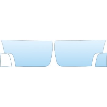 2007 NISSAN ALTIMA S SEDAN Splash With Mud Flaps Kit - PRECUT PPF CLEAR BRA WRAP