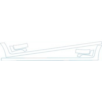 PAINT PROTECTION KIT - 2007 NISSAN SENTRA 2.0SL ROCKERS (MUD FLAPS CUT OUT) KIT - PRECUT PPF CLEAR BRA WRAP
