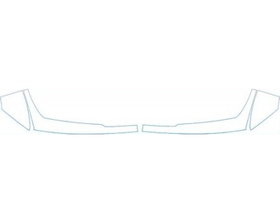 PAINT PROTECTION KIT - 2005 NISSAN FRONTIER NISMO CHROME BUMPER PACKAGE (UPPER PORTION) KIT - PRECUT PPF CLEAR BRA WRAP