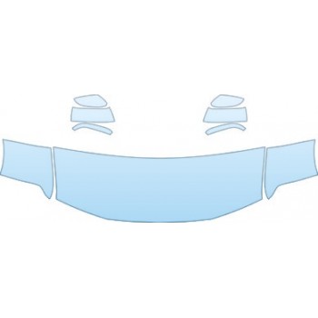 2007 NISSAN FRONTIER XE  Hood Fender Mirror Kit - PRECUT PPF CLEAR BRA WRAP