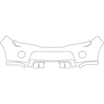 2008 NISSAN PATHFINDER S  Bumper With Plate Cut Out Kit