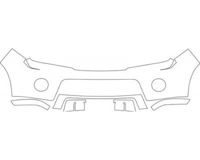 2012 NISSAN PATHFINDER SV  Bumper With Plate Cut Out Kit