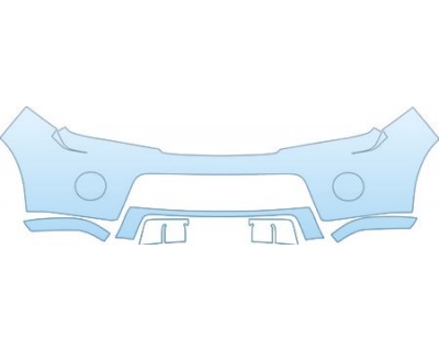 2009 NISSAN PATHFINDER S  Bumper With Plate Cut Out Kit